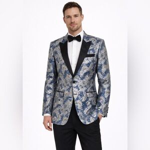 Men’s Paisley Sport Coat, Size 42 Reg-Slim Fit NWT